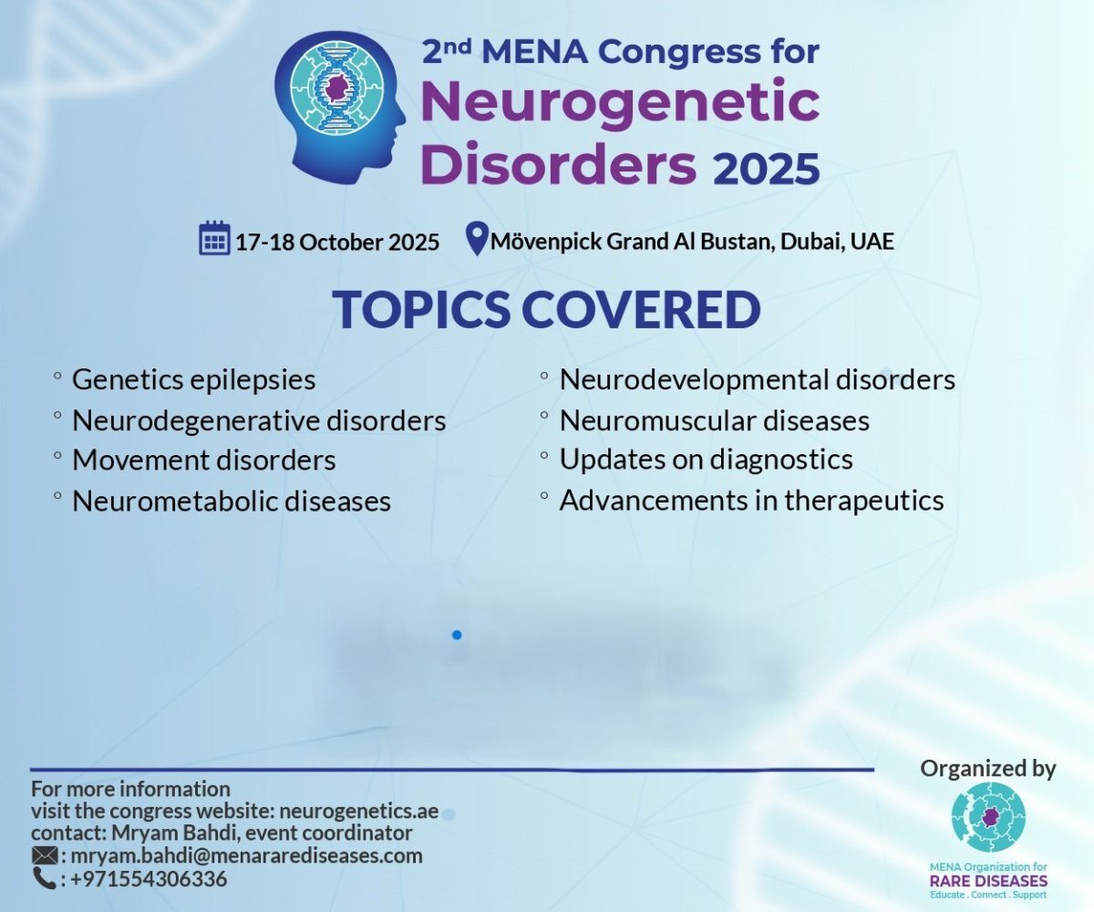 Congres MENA pentru Tulburări Neurogenetice